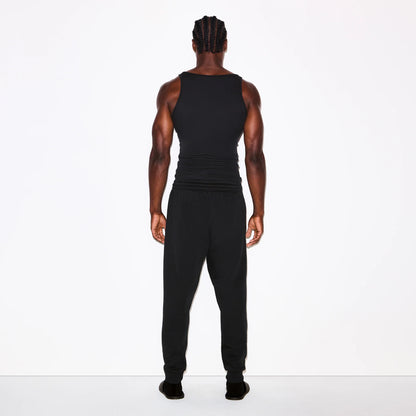 FLEECE LOUNGE MENS TAPERED JOGGER | WASHED ONYX
