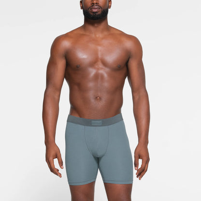 SKIMS COTTON MENS 5" BOXER BRIEF 3-PACK | STONE MULTI
