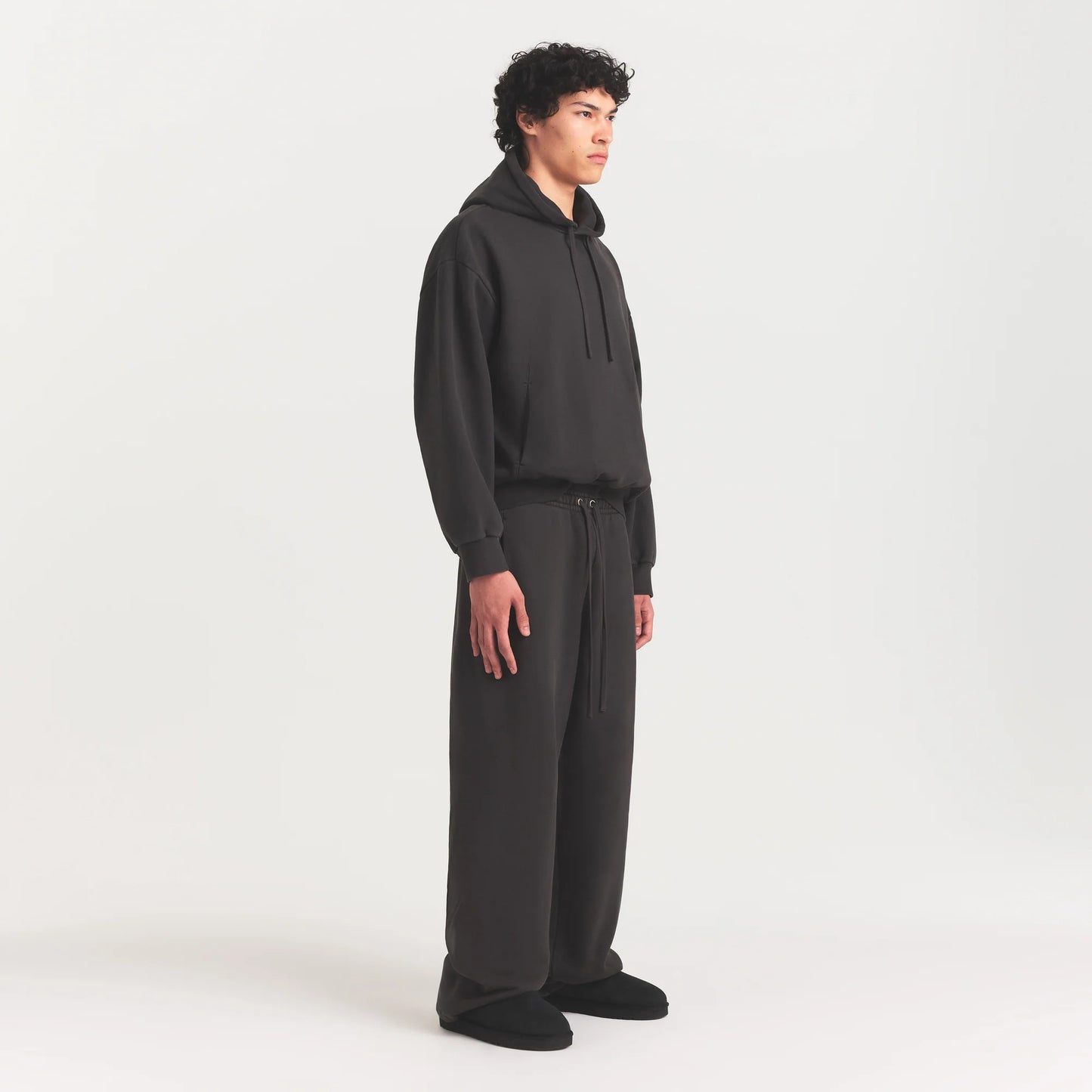 HEAVYWEIGHT FLEECE MENS HOODIE | WASHED ONYX