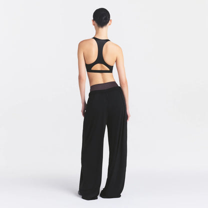 NikeSKIMS STRETCH KNIT WIDE LEG PANT | OBSIDIAN