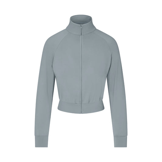 NikeSKIMS AIRY CROPPED TRACK JACKET | WASHED PACIFIC