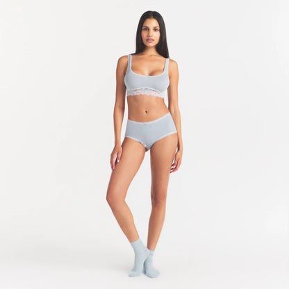 LIGHTWEIGHT COTTON LACE BOY SHORT | AIRSPACE