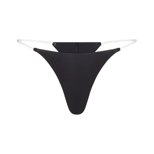 INVISIBLE CLEAR STRAP STRING THONG | ONYX