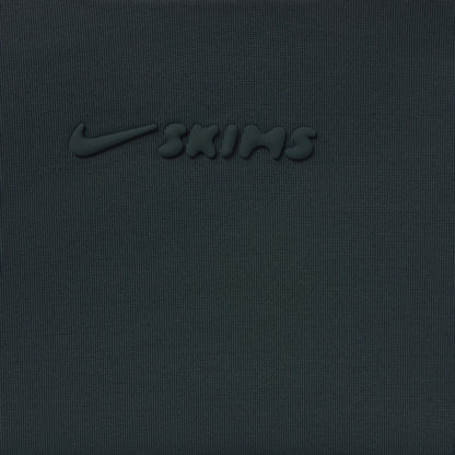 NikeSKIMS SHINE SCOOP NECK BRA TOP | DARK TEAL