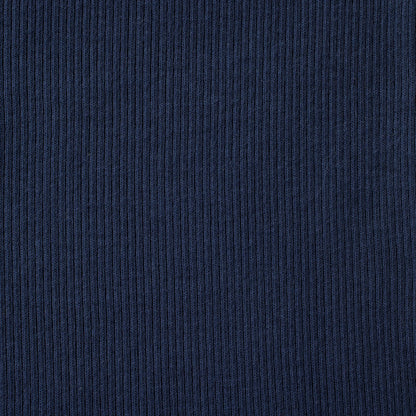 COTTON RIB LOOSE SHORT | NAVY