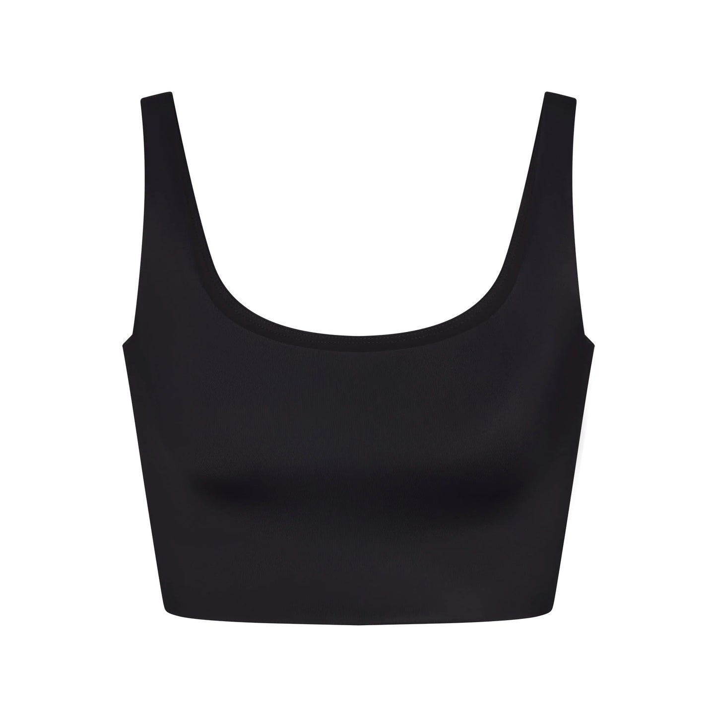 NikeSKIMS SHINE SCOOP NECK BRA TOP | OBSIDIAN