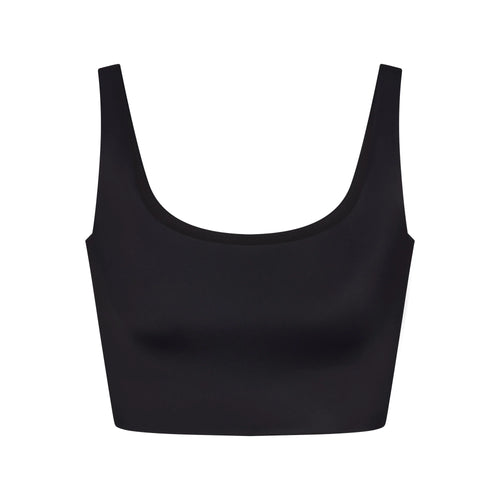 NikeSKIMS SHINE SCOOP NECK BRA TOP | OBSIDIAN