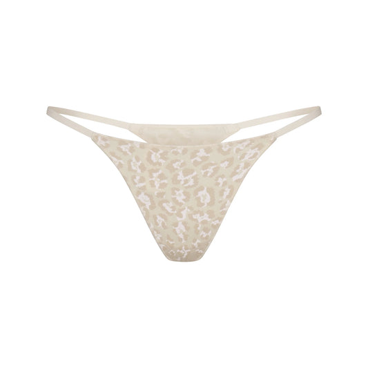 LIGHTWEIGHT COTTON STRING THONG | DELTA LEOPARD