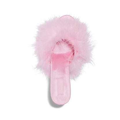 FEATHER KITTEN HEEL | CHERRY BLOSSOM