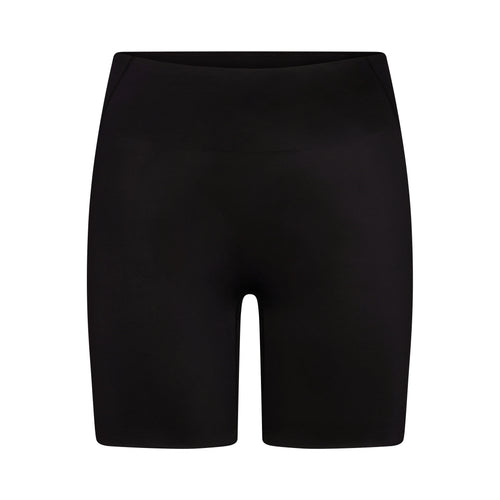 NikeSKIMS SATIN SHINE BONDED WAIST 7" BIKER SHORT | OBSIDIAN