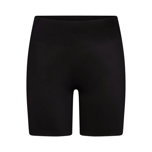 NikeSKIMS SATIN SHINE BONDED WAIST 7" BIKER SHORT | OBSIDIAN