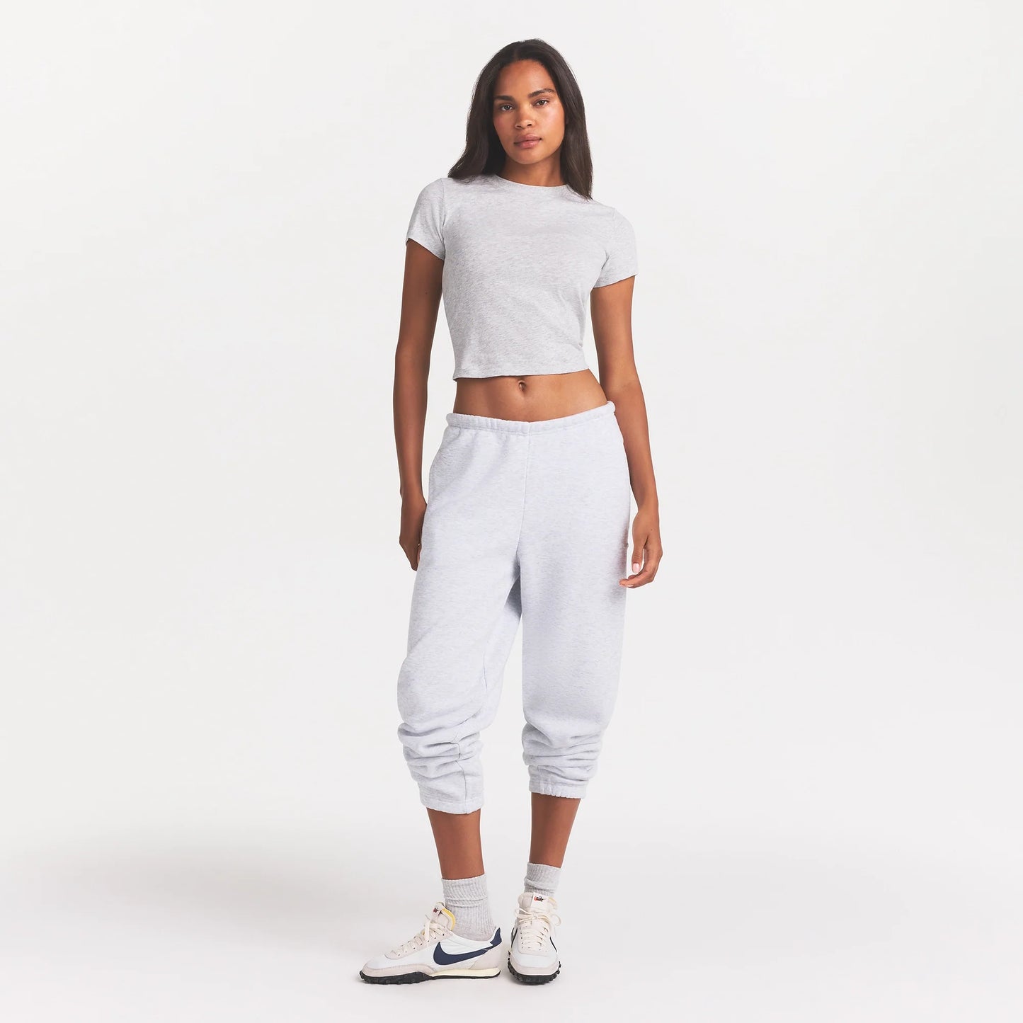 COTTON FLEECE CLASSIC JOGGER | LIGHT HEATHER GREY