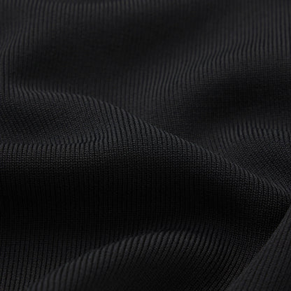 REFINED KNIT HIGH-WAISTED SHORT | OBSIDIAN