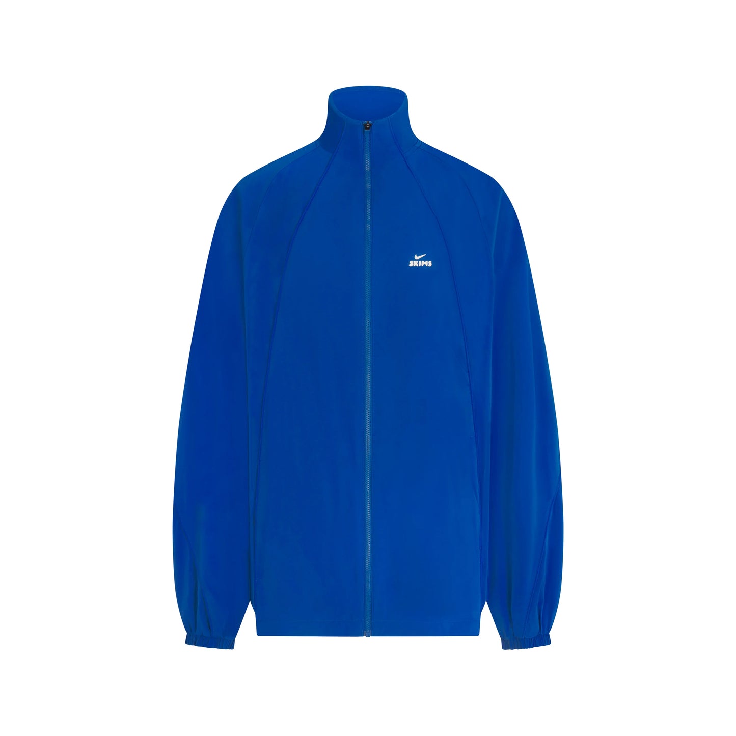 NikeSKIMS STRETCH NYLON OVERSIZED TRACK JACKET | COBALT