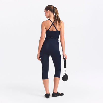 NikeSKIMS SHINE DRAWCORD 17" CAPRI LEGGING | NAVY