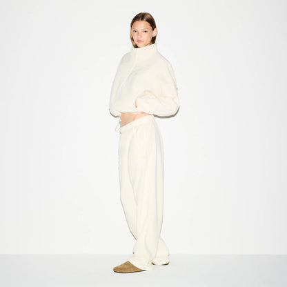 OUTDOOR FLEECE STRAIGHT LEG PANT | ECRU