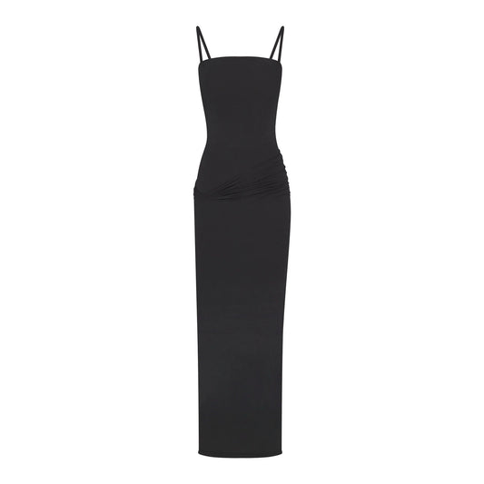 VETTESE X SKIMS SHEER MODAL LONG DRESS | ONYX