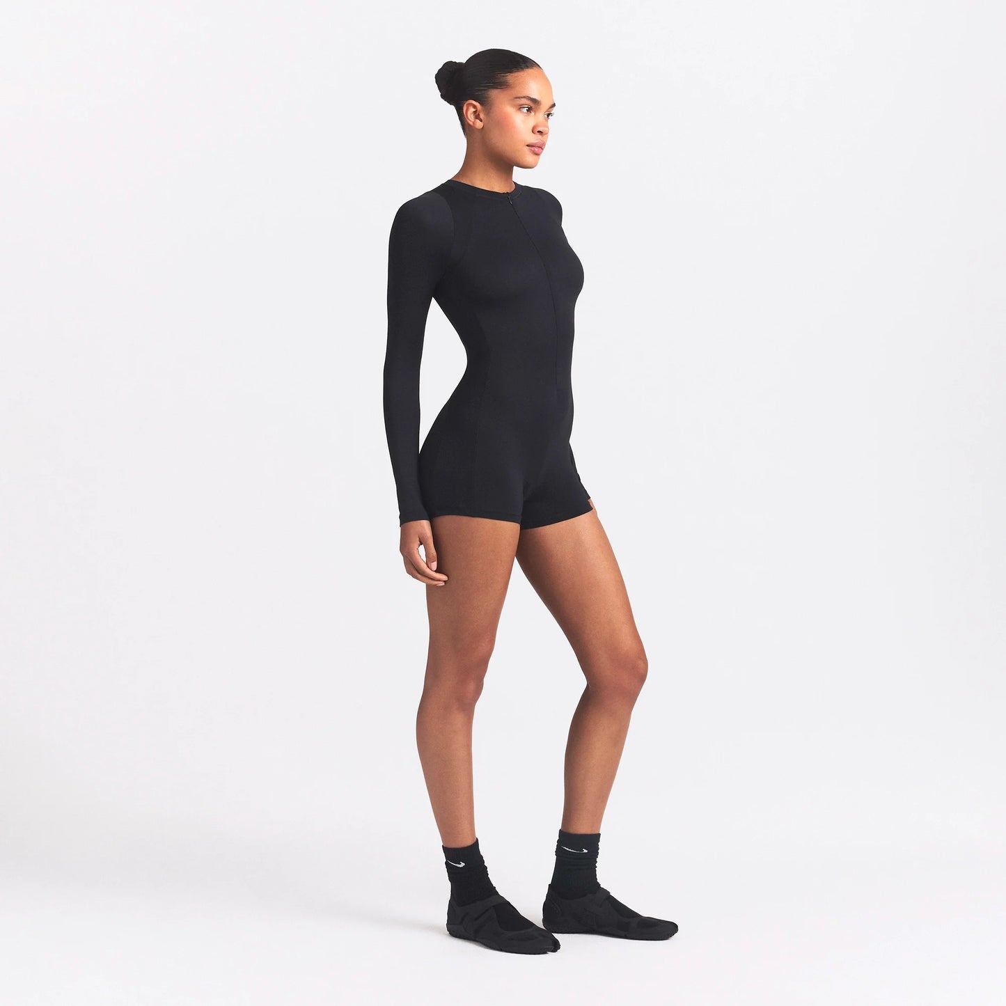NikeSKIMS AIRY LONG SLEEVE ONE PIECE | OBSIDIAN
