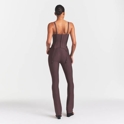 SKIMS BODY HIGH-WAISTED FLARE PANT | RAISIN