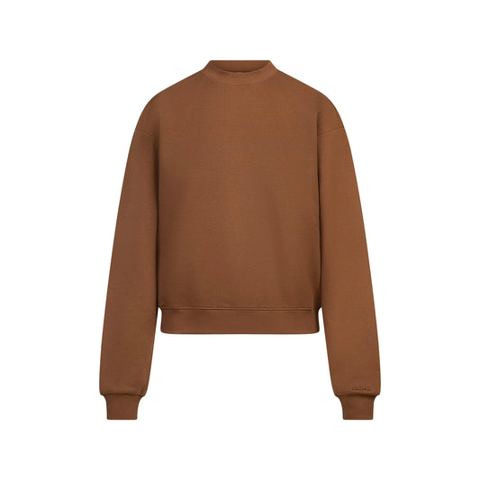 COTTON FLEECE CLASSIC CREWNECK | BISON