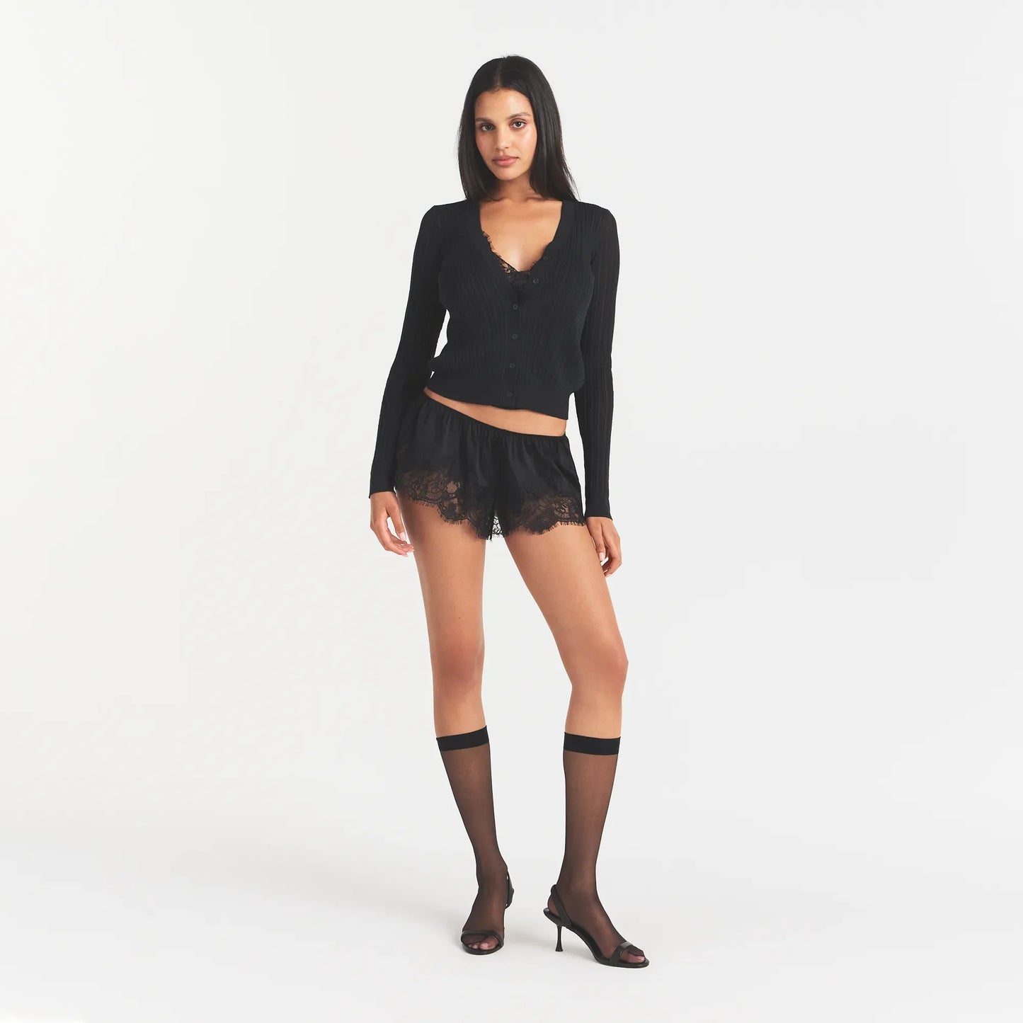 HOSIERY KNEE HIGH SOCK | ONYX