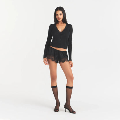 HOSIERY KNEE HIGH SOCK | ONYX