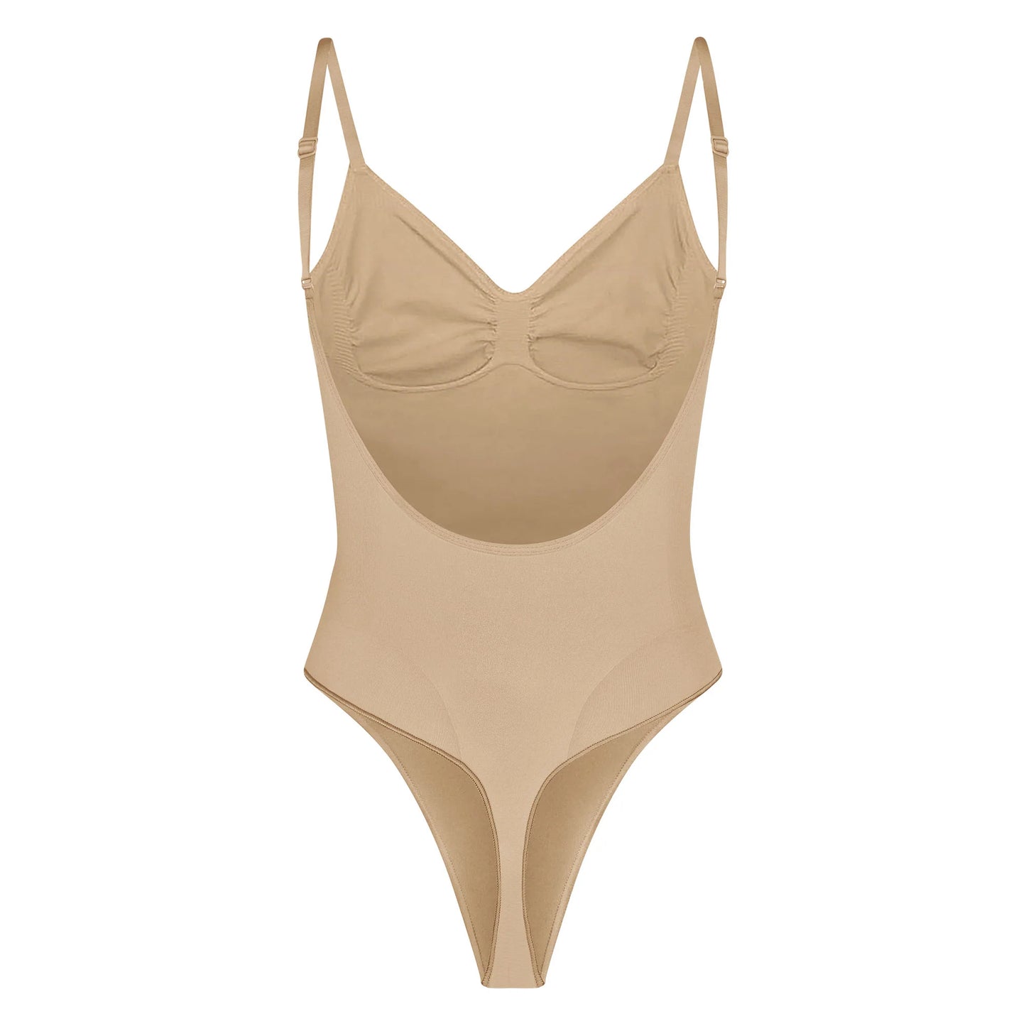 SEAMLESS SCULPT LOW BACK THONG BODYSUIT | CLAY