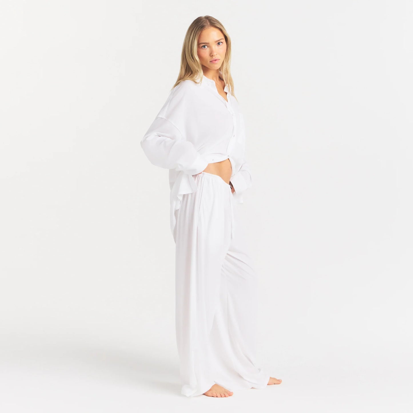 ORGANIC COTTON SLEEP LONG SLEEVE SET | SNOW
