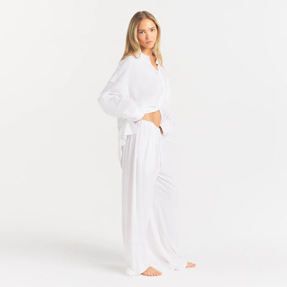 ORGANIC COTTON SLEEP LONG SLEEVE SET | SNOW