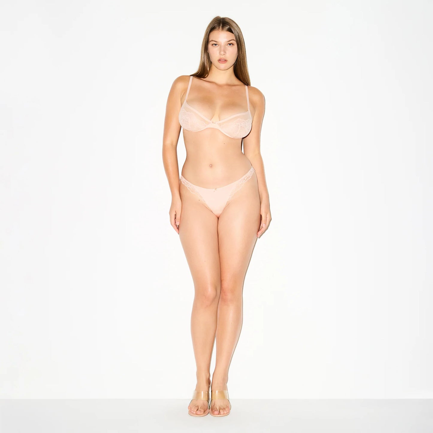 SKIMS LACE THONG | PRIMROSE