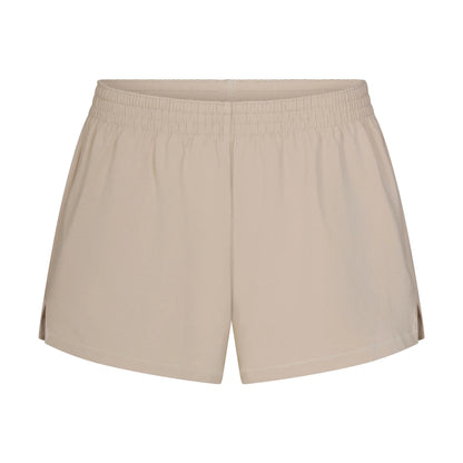COTTON JERSEY LOOSE SHORT | STONE