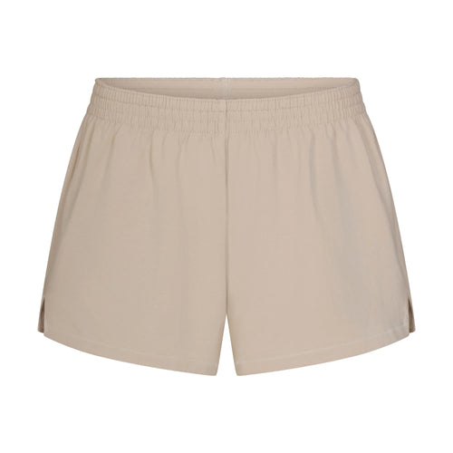 COTTON JERSEY LOOSE SHORT | STONE