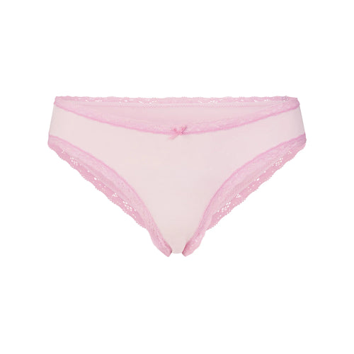 LIGHTWEIGHT COTTON LACE BRIEF | CHERRY BLOSSOM