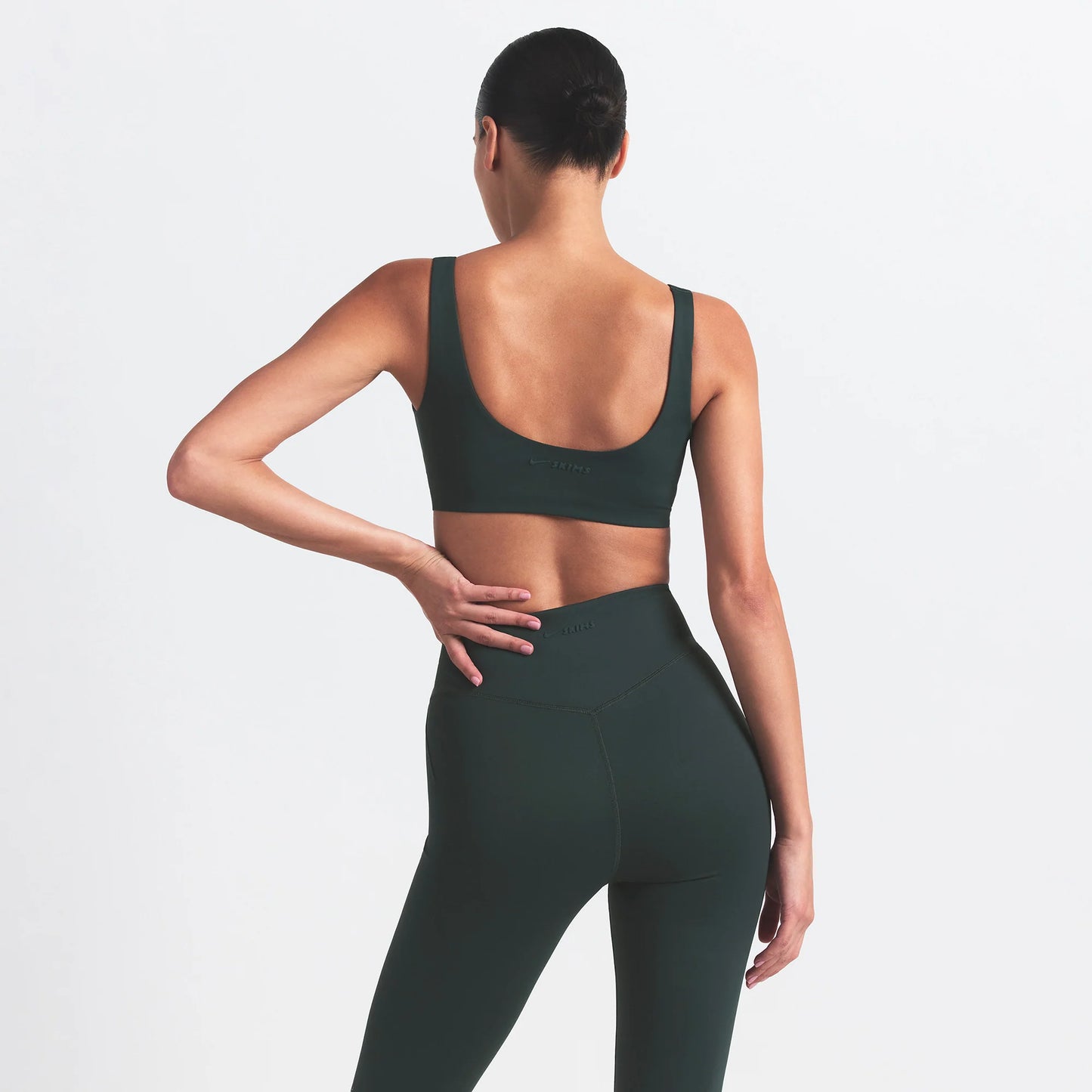 NikeSKIMS MATTE SCOOP NECK BRA | DARK TEAL