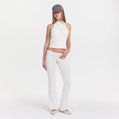 NikeSKIMS MATTE MOCK NECK RACER TANK | IVORY