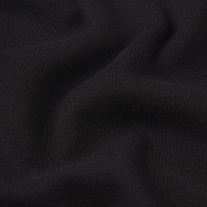 COTTON FLEECE DOUBLE WAISTBAND SHORT | ONYX