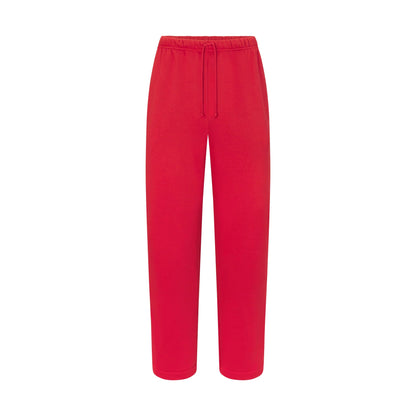 FLEECE LOUNGE MENS CLASSIC STRAIGHT LEG PANT | WASHED RED