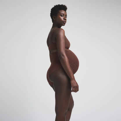 FITS EVERYBODY MATERNITY BANDED HIGH-WAISTED BRIEF | COCOA