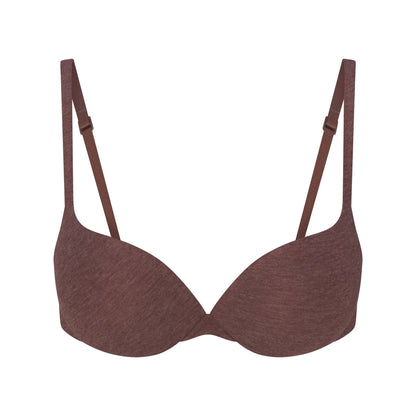 EVERYDAY COTTON ULTIMATE TEARDROP PUSH-UP BRA | COCOA HEATHER