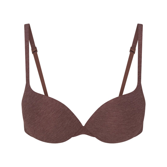 EVERYDAY COTTON ULTIMATE TEARDROP PUSH-UP BRA | COCOA HEATHER