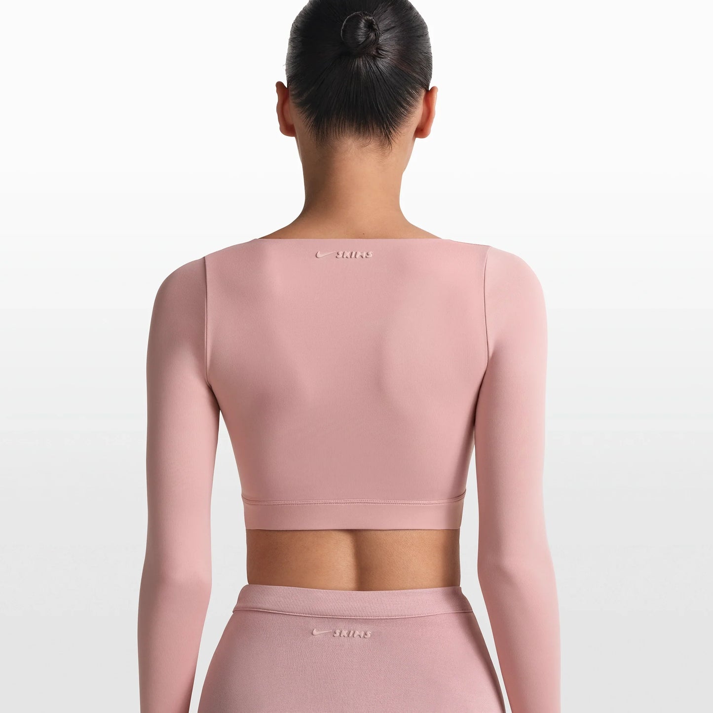 NikeSKIMS MATTE WRAP LONG SLEEVE CROPPED TOP | HIMALAYAN