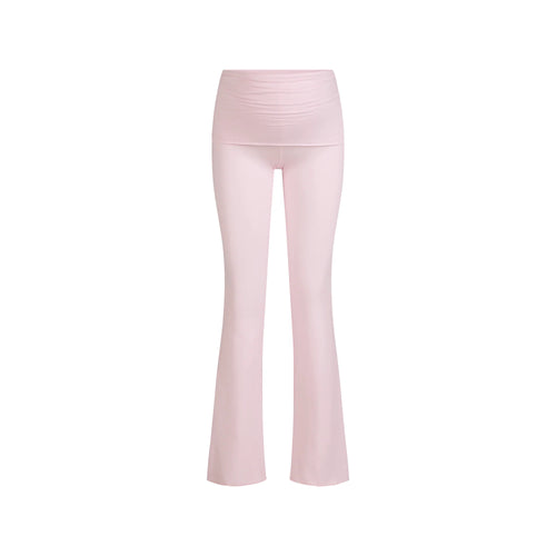 COTTON JERSEY MATERNITY FOLDOVER PANT | CHERRY BLOSSOM