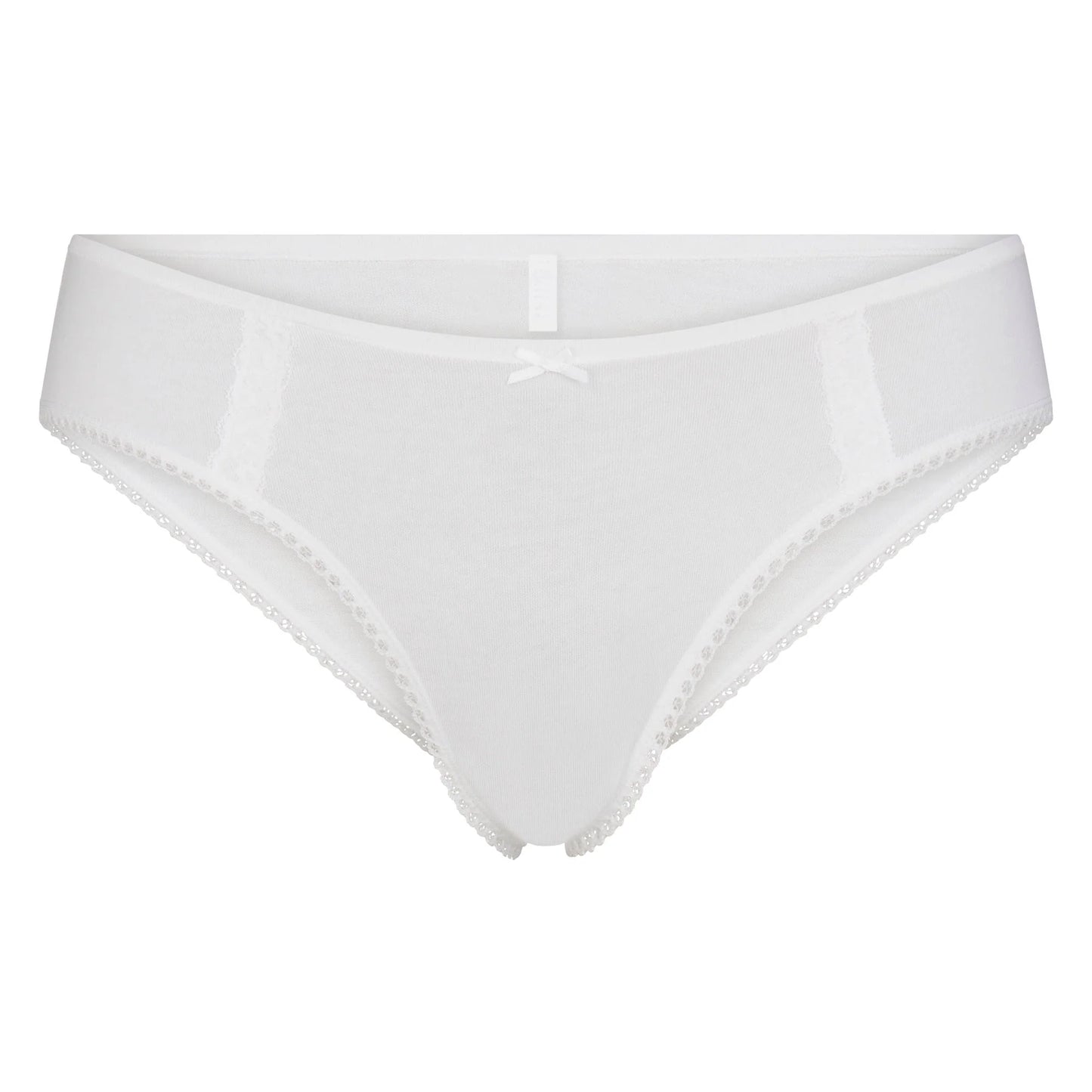 LIGHTWEIGHT COTTON LACE HIPSTER | SNOW