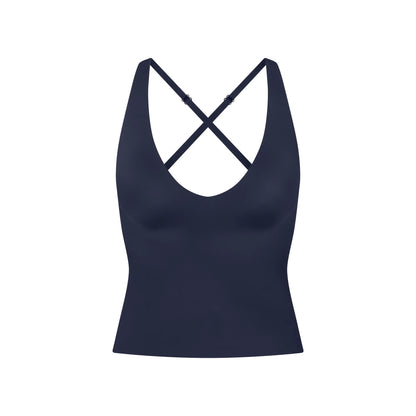 NikeSKIMS SHINE V-NECK TANK | NAVY