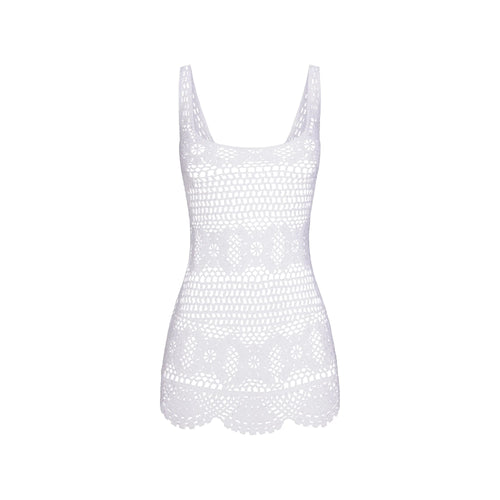 SWIM COVER-UPS CROCHET MINI TANK DRESS | SNOW