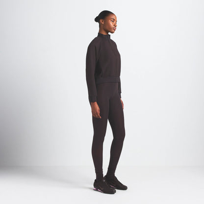 NikeSKIMS MATTE TRICOT TRACK JACKET | DARK ROAST