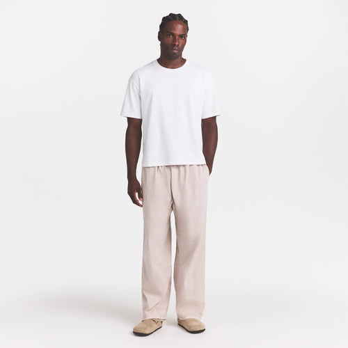 WOVEN MENS PULL-ON PANT | STONE