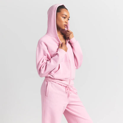 COTTON FLEECE CLASSIC ZIP UP HOODIE | HALITE