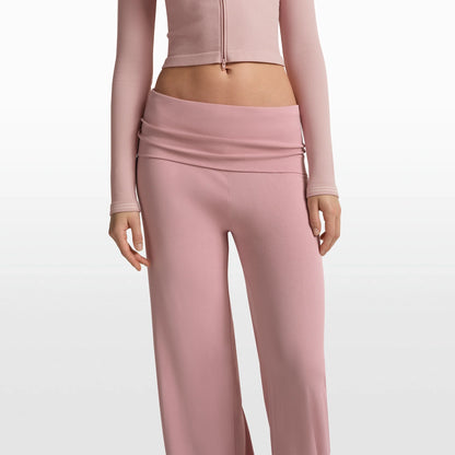 NikeSKIMS STRETCH KNIT FOLDOVER WIDE LEG PANT | HIMALAYAN