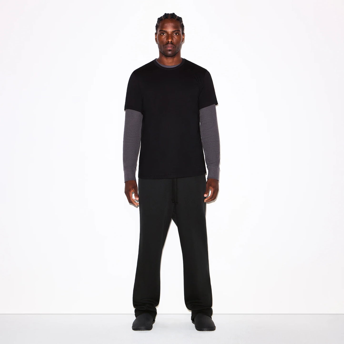 FLEECE LOUNGE MENS CLASSIC STRAIGHT LEG PANT | WASHED ONYX